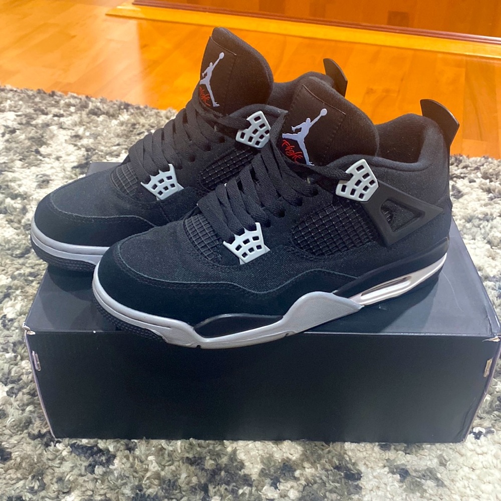 Jordan 4 Retro Black Canvas